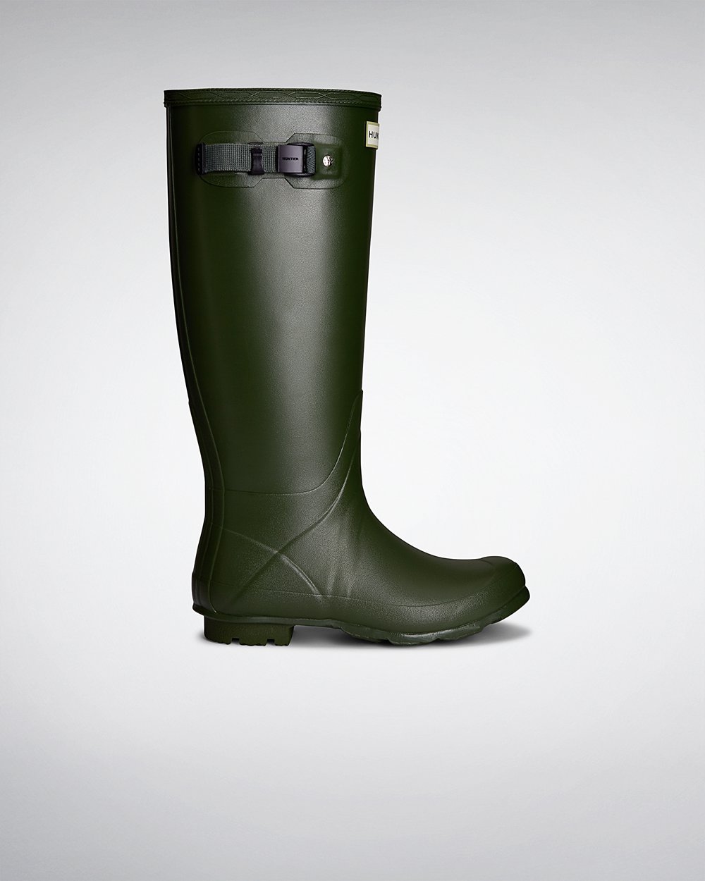 Bottes Hautes de Pluie Hunter Norris Field Neoprene Lined Femme Vert JPXSFUR-06